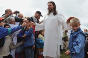 Sergei Torop meets with his followers in the remote village of Petropavlovka, Russia in 2009.