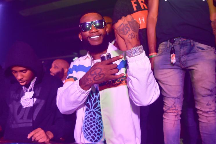 Rapper Gucci Mane attends a party at Republic Lounge on August 12, 2020 in Atlanta, Georgia.