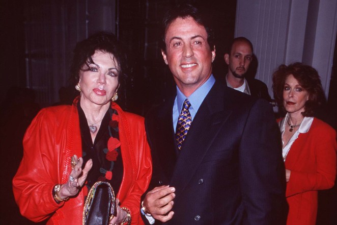 Jackie Stallone with her son Sylvester in 1997.