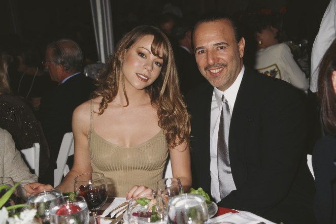 Mariah Carey and then-husband Tommy Mottola in 1995.