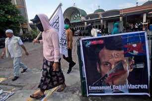 French President Emmanuel Macron's refusal to denounce cartoons of Islam's prophet Mohammed has led to protests across the Muslim world.