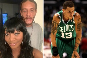 Delonte West and friend Lenora Cole