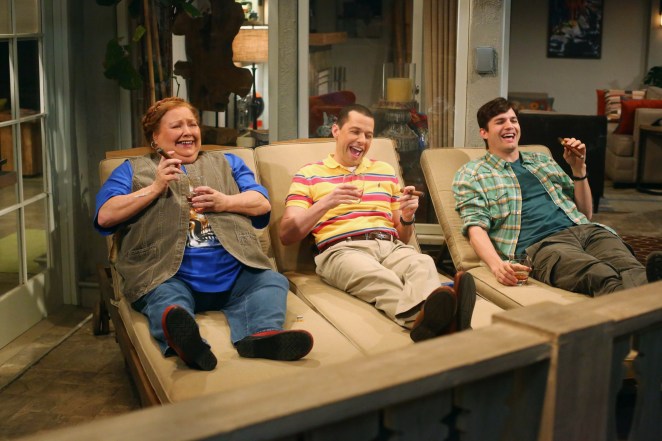 Conchata Ferrell during an episode of 'Two and a Half Men.'