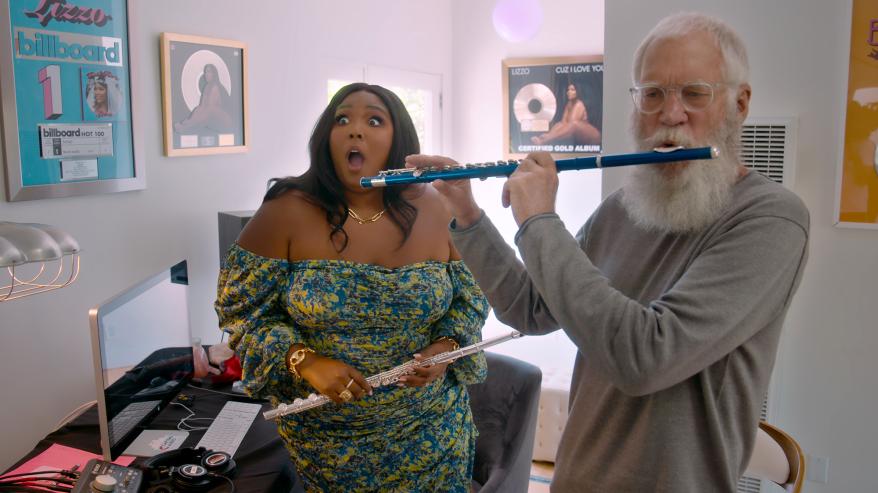 Lizzo with David Letterman