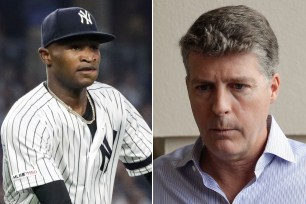 Domingo German and Hal Steinbrenner