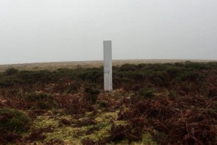 Monolith pops up in in the Devon National Park near the village of Throwleigh.