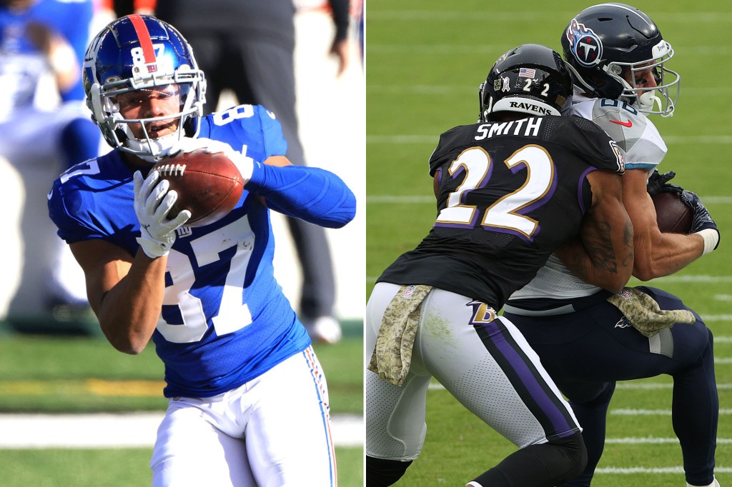 Sterling Shepard and the other Giants receivers will not have to contend with Ravens cornerback Jimmy Smith who is out with rib and shoulder injuries.