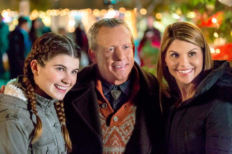 Isabella Giannulli, Willie Aames and Lori Loughlin in "Every Christmas Has a Story."