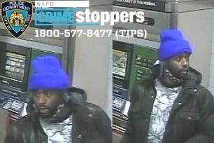 Police are looking for a suspect in the slashing of a man in an East Harlem subway station.