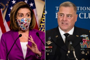 House Speaker Nancy Pelosi and Gen. Mark Milley