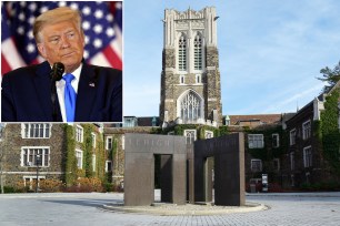 Lehigh University rescinds an honorary degree given to President Donald Trump (inset) in 1988.