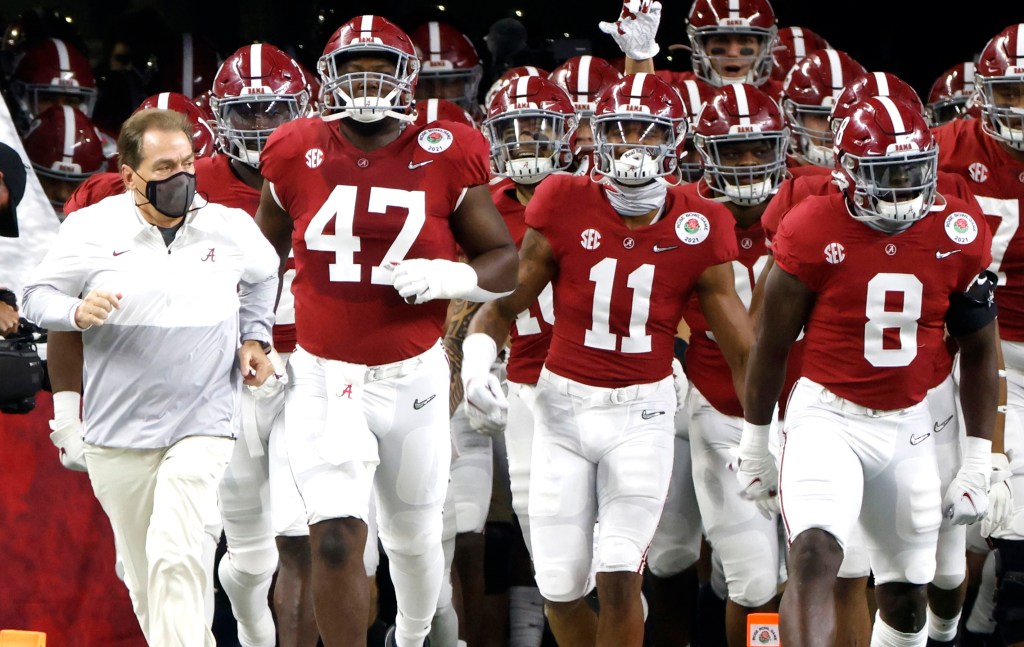 Alabama coach Nick Saban is looking to win his seventh national championship.