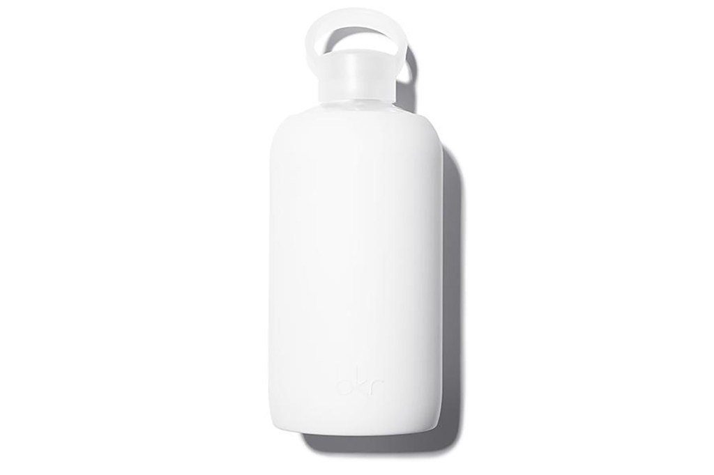 A white bkr water bottle 