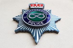 Staffordshire, England police badge