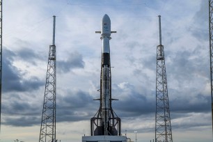 Falcon 9 and Turksat 5A vertical on pad 40. SpaceX launched its first mission of 2021 on Thursday as a new Turkish satellite was launched from Cape Canaveral in Florida.