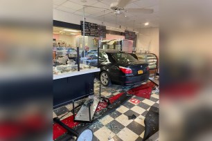 Kathryn Ford, 82, crashed her BMW into plow into Dolce and Biscotti in Clifton Park, New York.