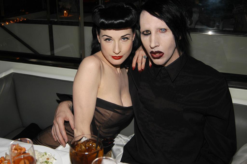 Burlesque performer Dita Von Teese married Manson in 2005 and left him in 2006 "due to infidelity and drug abuse," she wrote on Instagram last week. However, she noted that Wood’s allegations “do not match my personal experience during out 7 years together as a couple," and later wrote, "Abuse of any kind has no place in any relationship."