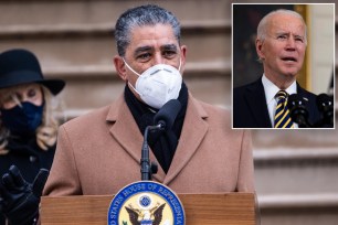 Adriano Espaillat and Joe Biden