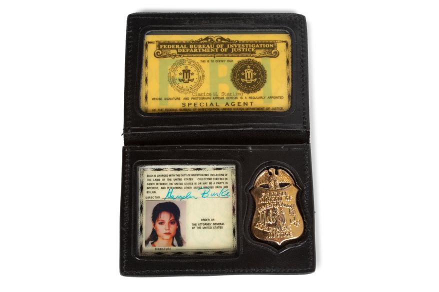 Jodie Foster's badge from "The Silence of the Lambs" has an estimated value of $7,000.