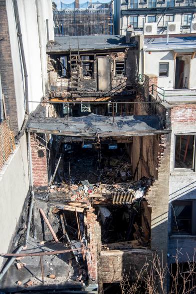 The aftermath of the 2018 Harlem fire.
