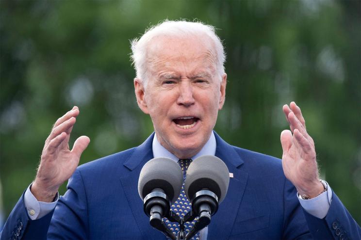 Protesters yelled "Abolish ICE!” at President Joe Biden during his drive-in rally in Duluth, Georgia.