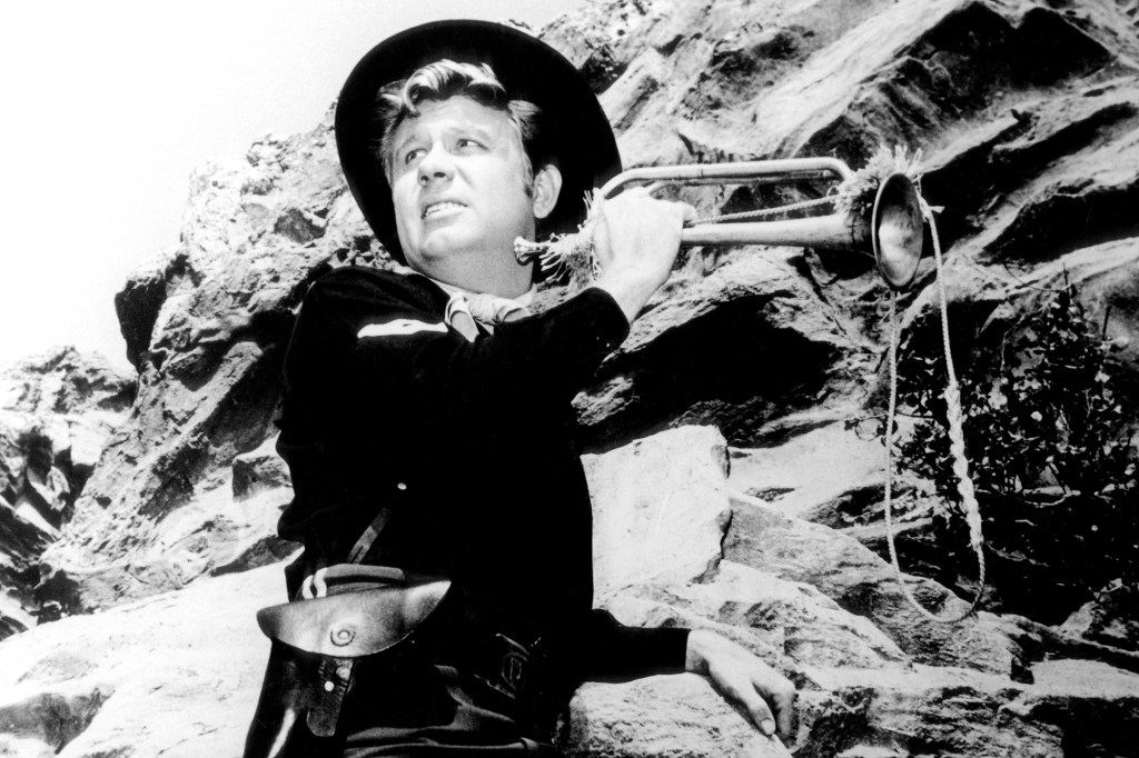 James Hampton as Hannibal Dobbs in the 1960s sitcom "F Troop."