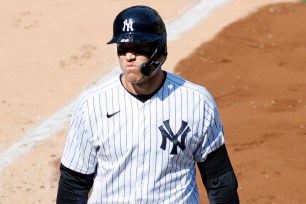 Aaron Judge is sitting again