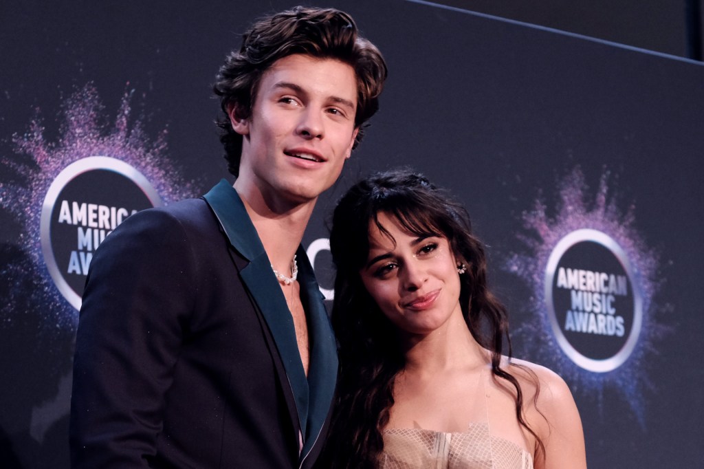 Camila Cabello and Shawn Mendes attend the 2019 American Music Awards.