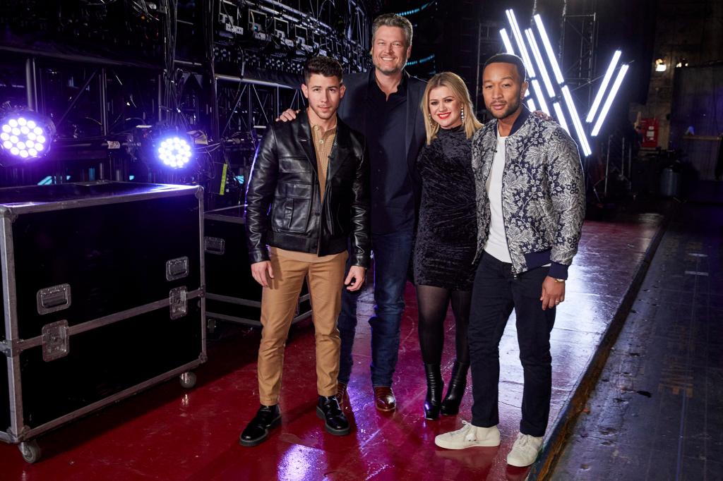 Nick Jonas, Blake Shelton, Kelly Clarkson and John Legend are the coaching crew for Season 20 of “The Voice.” The show airs at 8 p.m. EST Mondays on NBC.