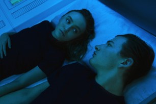 Lily-Rose Depp and Tye Sheridan play sex-crazed teens stuck on a chaotic spaceship bound for a new planet in "Voyagers."
