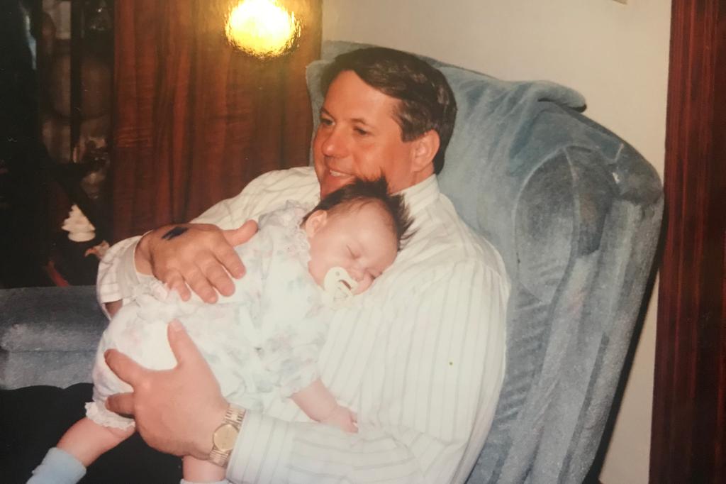 Brett Eagleson with father Bruce Eagleson