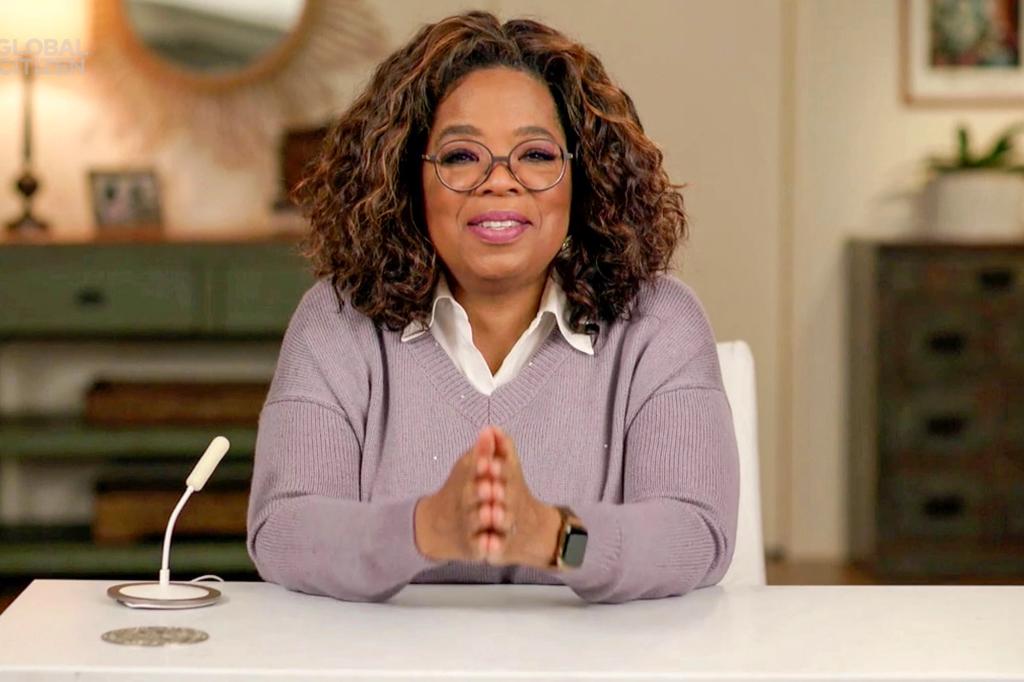 Oprah Winfrey captured during a video event on December 19, 2020 in New York City.