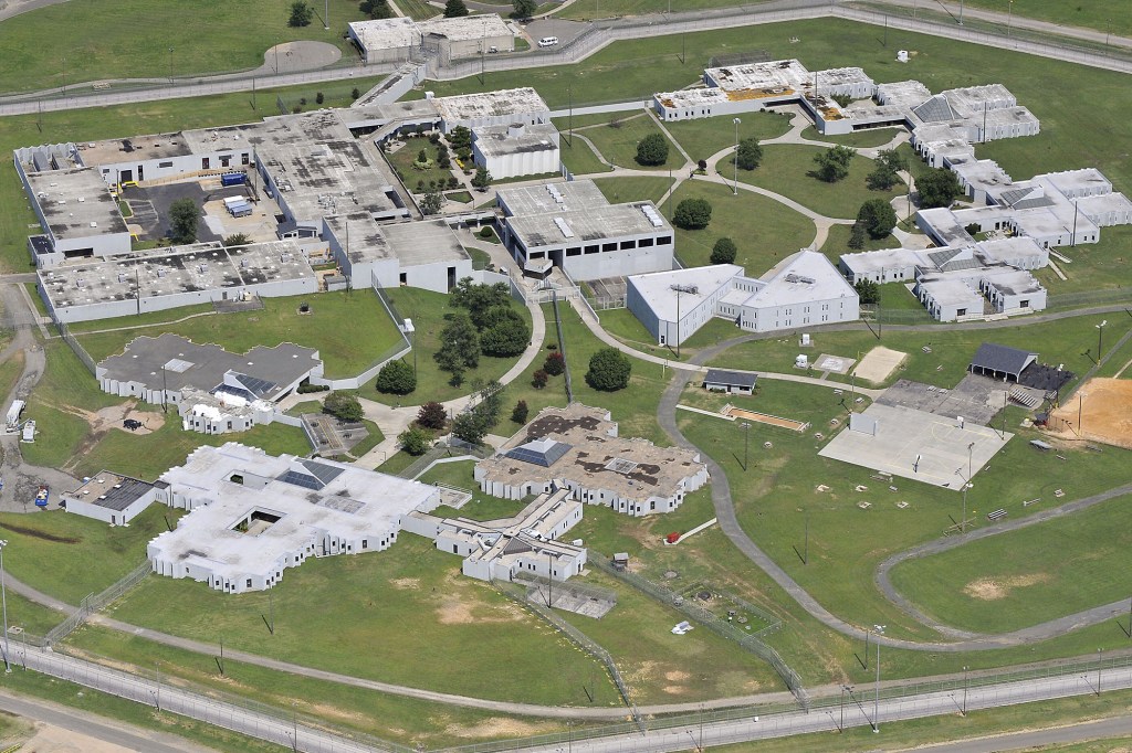 Aerial photos of the Federal Correctional Institute (FCI) in Butner, North Carolina