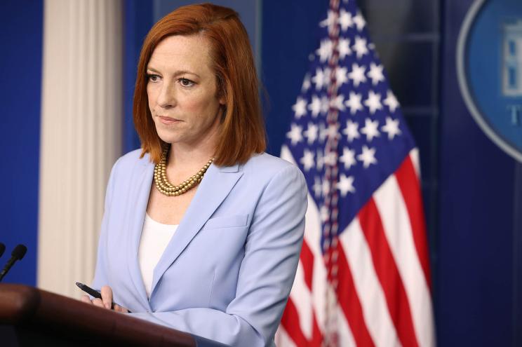 Jen Psaki said the current Justice Department would follow former AG Eric Holder's standards in relations to journalists.