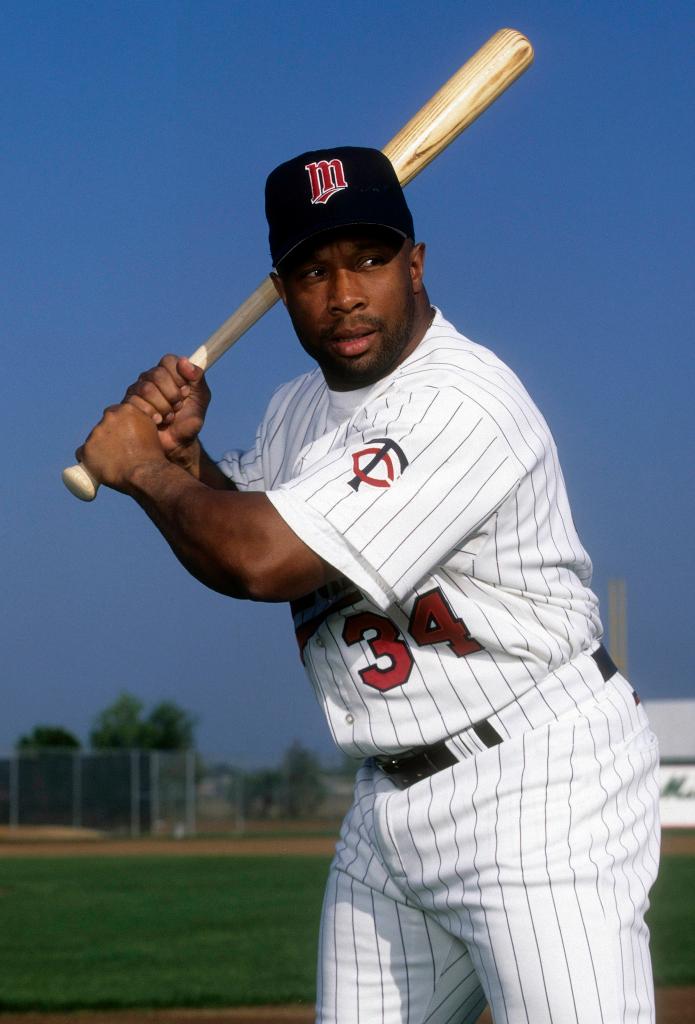 Kirby Puckett was known for his high batting average and for winning the World Series twice.