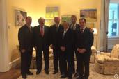 Jeff Cooper, Carlos Slim, Joe Biden, Miguel Aleman Velasco, Hunter Biden and Miguel Aleman Magnani in a photo taken in 2015 in the living room of the Naval Observatory.