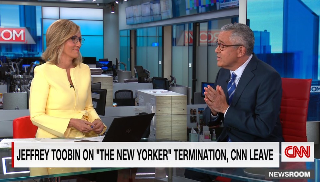 Jeffrey Toobin is back on CNN.