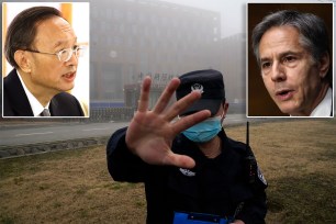 A top Chinese diplomat told Secretary of State Antony Blinken on Friday that the theory that the coronavirus leaked from a laboratory in the city of Wuhan was an "absurd story," the country's state media reported.