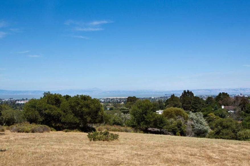 The home features valley views.