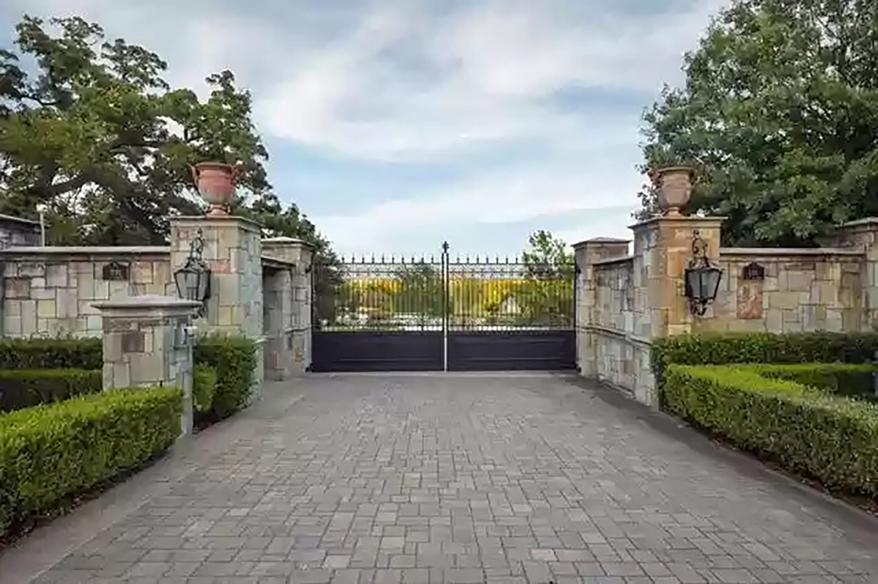The estate is gated.