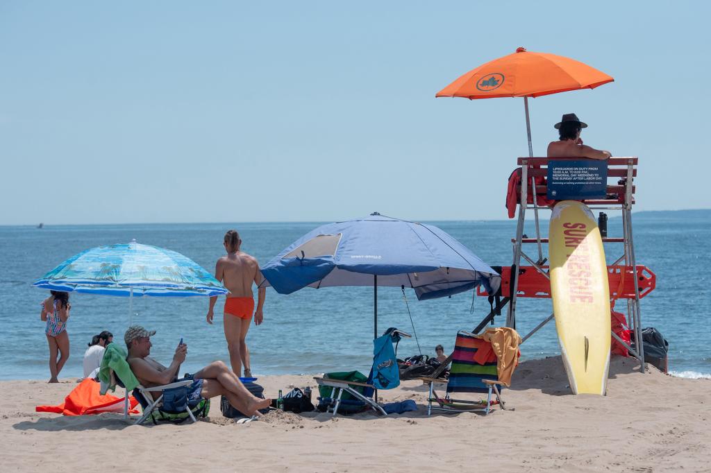 Current lifeguards are protesting harsh working conditions such as not taking restroom breaks.