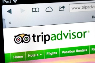 The TripAdvisor website.