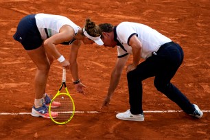 Barbora Krejcikova discusses a line call that nearly cost her a spot in the French Open finals.