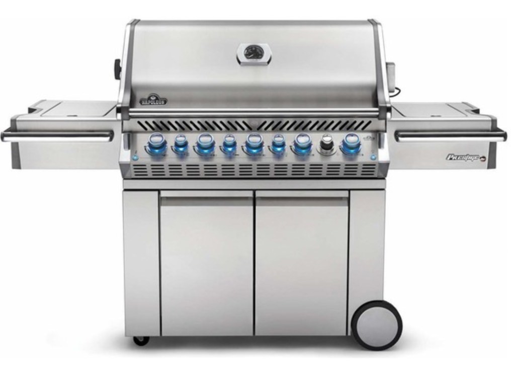 Prestige Pro 665 Grill On Cart with IR Rotisserie and Side Burner