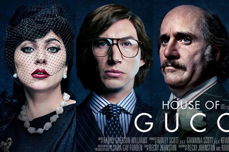 Movie posters for the "House of Gucci" have dropped.