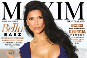 Model Bella Baez appears on the cover of Maxim