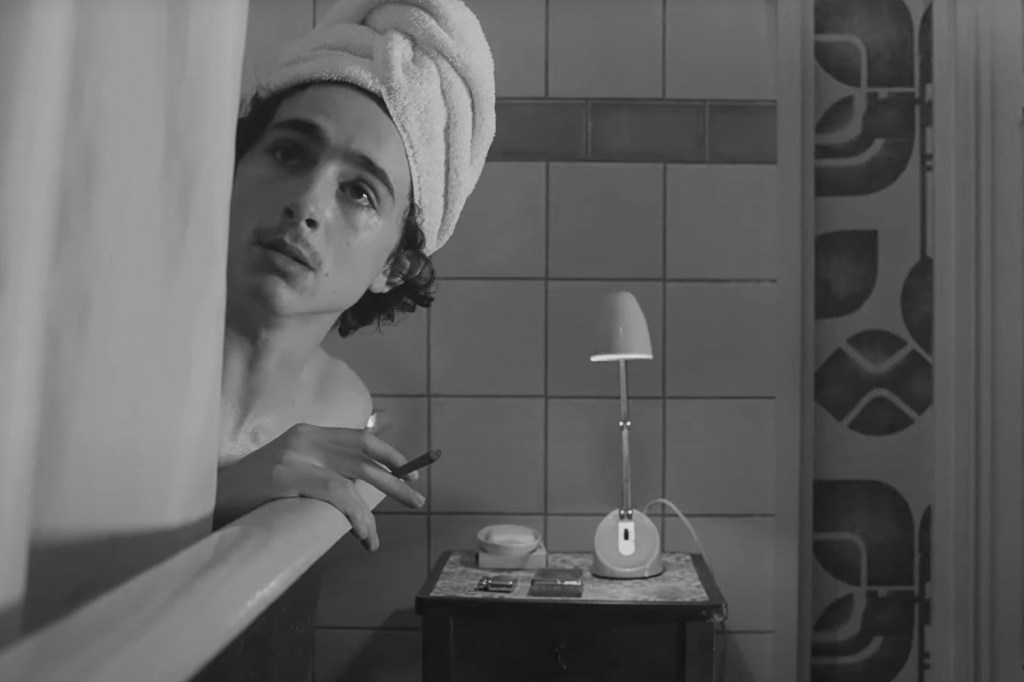 Timothée Chalamet in "The French Dispatch."