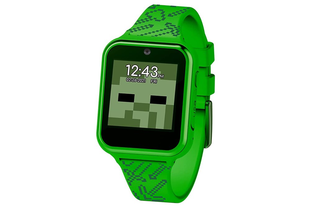A green Minecraft watch
