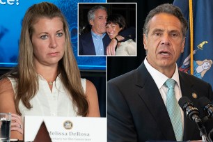 Andrew Cuomo's top aide, Melissa DeRosa, sarcastically likened herself to Ghislaine Maxwell during a heated conference call with two Albany journalists, according to a recording that's part of the bombshell state report on sexual harassment allegations against the governor.