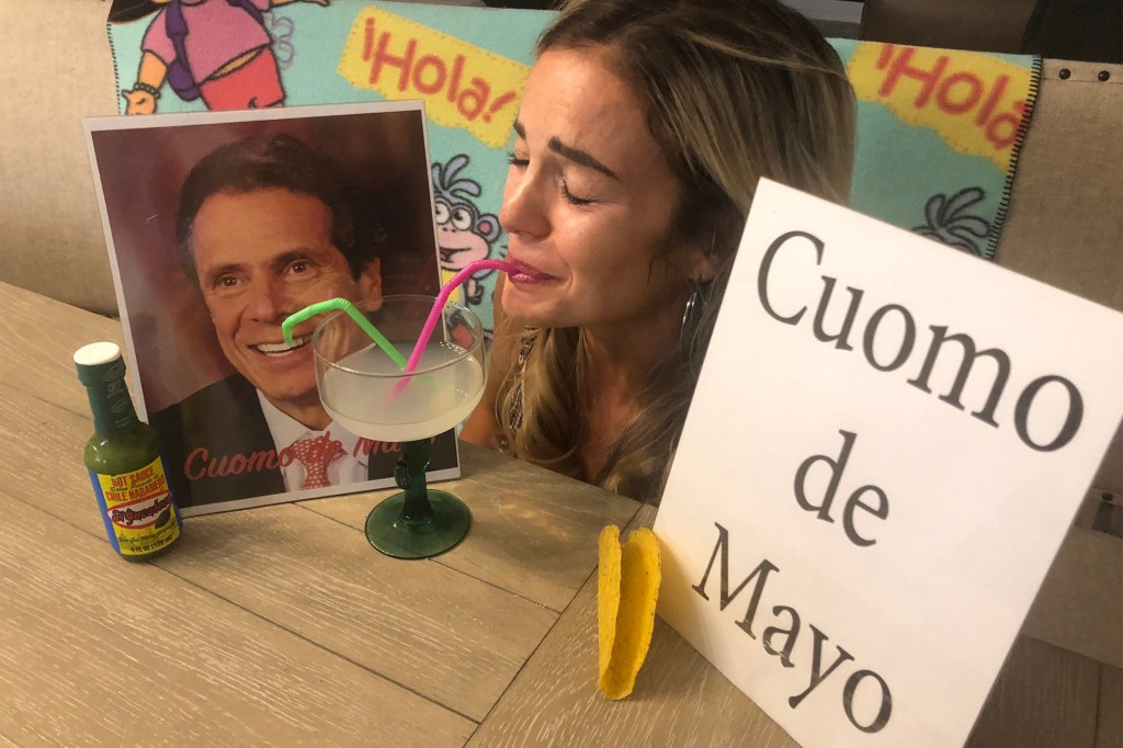 Dating coach Erin Davis threw herself a "Cuomo de Mayo" party last year, back when "Cuomo was my God."